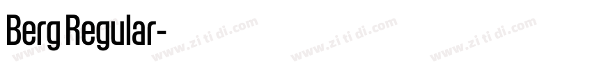 Berg Regular字体转换